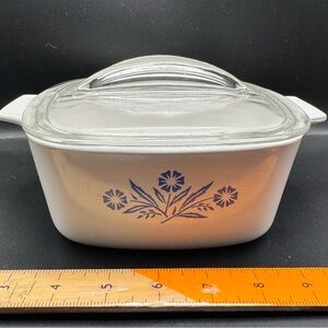 Vintage Corning Ware Blue Cornflower Casserole Dish A 1 1/2 Quart With Lid